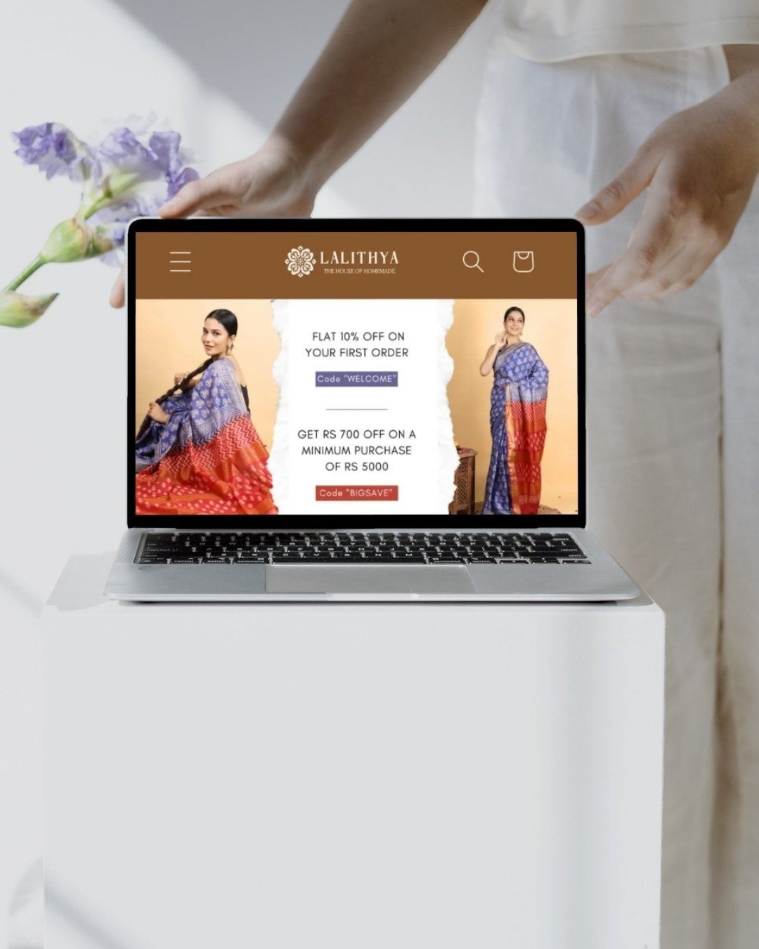 Fashion campaign capture showing movement in lightweight textiles